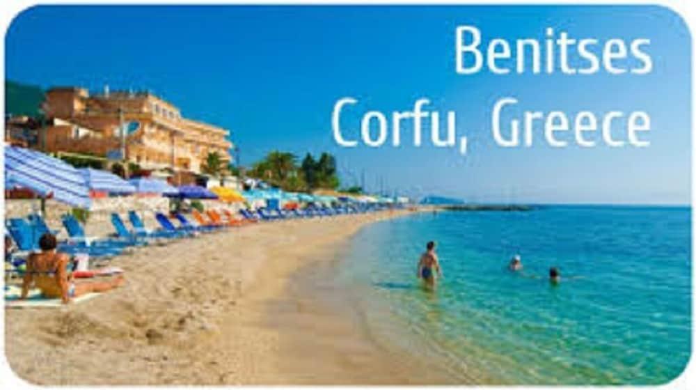 Kerkyra Beach Hotel & Apartments Benitses  Bagian luar foto